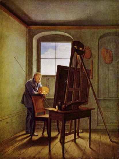 Georg Friedrich Kersting Caspar David Friedrich in his Studio china oil painting image